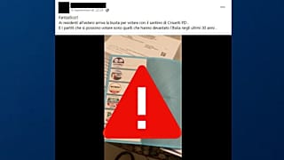 Misleading rumours have been spread by uItalian users on Facebook.