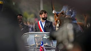 El presidente de Chile, Gabriel Boric, celebra el Día del Ejército y el Día de la Independencia de Chile en Santiago, Chile, el lunes 19 de septiembre de 2022.