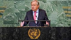 Birleşmiş Milletler Genel Sekreteri Antonio Guterres, BM 77. Genel Kurulu görüşmelerinin açılışında konuştu