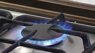 Una cocina a gas