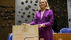 Die niederländische Finanzministerin Sigrid Kaag bei der Haushaltsplanung für das kommende Jahr, Den Haag, 20.09.2022
