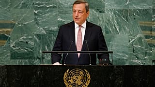 Mario Draghi alle Nazioni Unite. (New York, 20.9.2022)