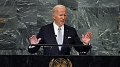 US President Joe Biden addresses the 77th session of the United Nations General Assembly at the UN headquarters in New York City on September 21, 2022.