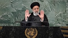  الرئيس الإيراني إبراهيم رئيسي أمام الجمعية العامة الأمم المتحدة بنيويورك.