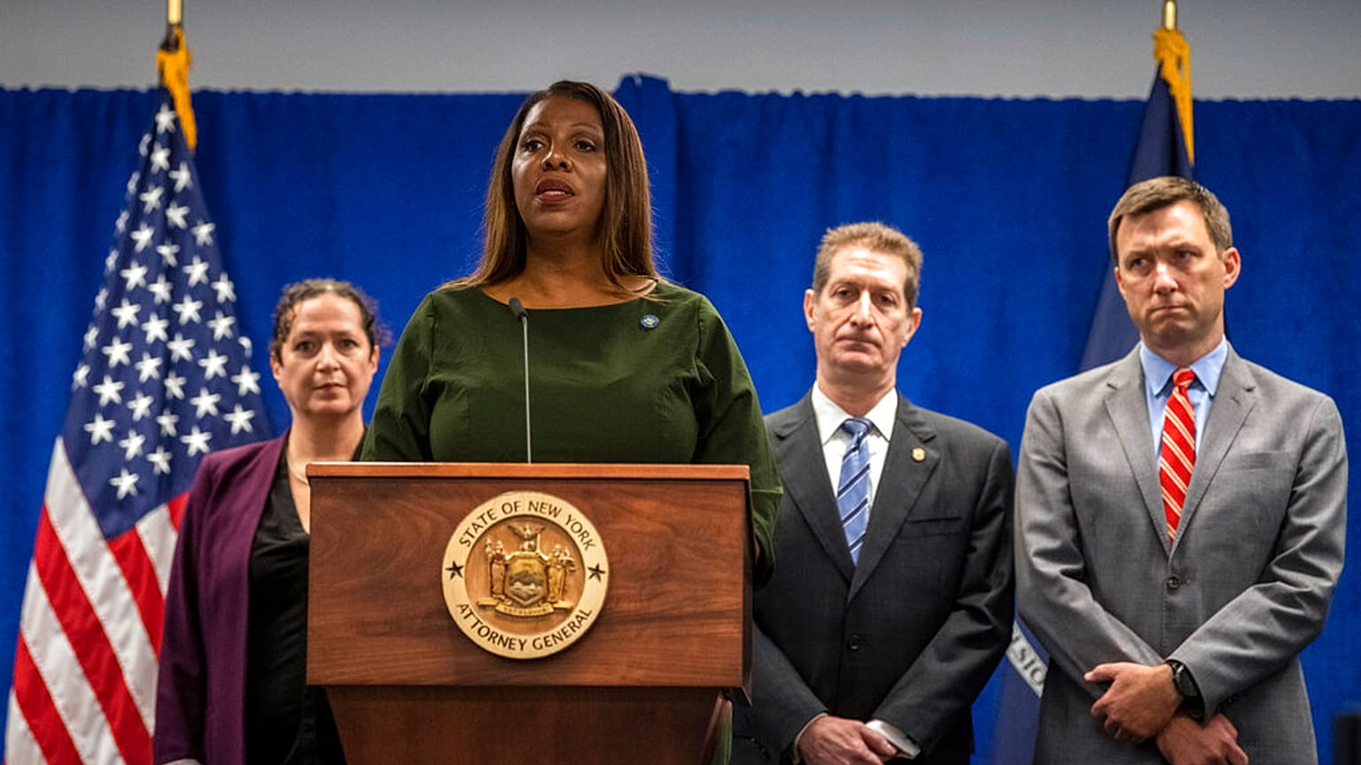 La procuratrice generale di New York Letitia James