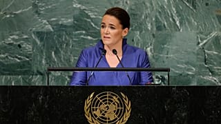 Novák Katalin beszél az ENSZ közgyűlésén