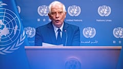 Josep Borrell sajtótájékoztatója New Yorkban
