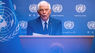 Josep Borrell sajtótájékoztatója New Yorkban
