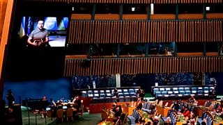 Ukrayna Devlet Başkanı Zelenskiy, BM 77. Genel Kurulu'na hitap etti