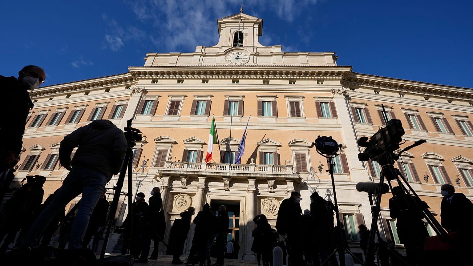 Der Montecitorio-Palast, das italienische Parlamentsgebäude