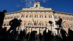 Der Montecitorio-Palast, das italienische Parlamentsgebäude