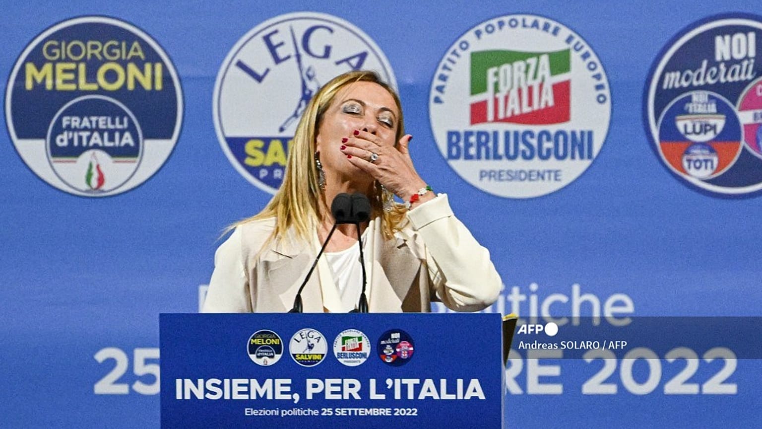 Giorgia Meloni chiude la campagna elettorale
