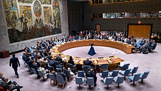 El Consejo de Seguridad de la ONU se reúne para tratar la situación en Ucrania, el 22 de septiembre de 2022 en su sede en la ciudad de Nueva York. 