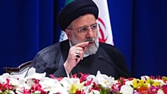 El presidente de Irán Ebrahim Raisi en la rueda de prensa que dió en la ONU, Nueva York, Estados Unidos 22/9/2022