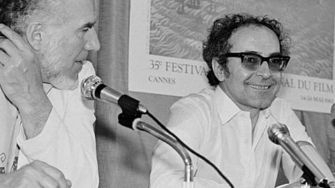French director Jean-Luc Godard at Cannes festival, France on May 25, 1982. 