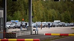 Очередь автомобилей на российско-финской границе 23 сентября 2022 года