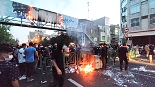 من الاحتجاجات في طهران 