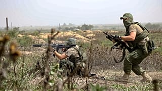 Russian paratroopers are seen near the Mykolaiv-Kryvyi Rih area in Ukraine