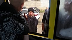 Tränen zum Abschied: Die ersten russischen Reservisten verlassen ihre Familien