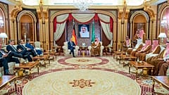 ولي العهد السعودي يستقبل المستشار الألماني في جدة - السعودية 24/09/2022