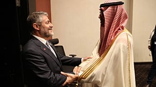 Hazine ve Maliye Bakanı Nureddin Nebati, haziran ayı başında Suudi Arabistan Maliye Bakanı Mohammed Bin Abdullah Al-Jadaan (sağda) ile bir araya gelmişti.