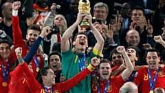 Spain lift the 2010 World Cup after beating Netherlands 1-0 in the final in South Africa