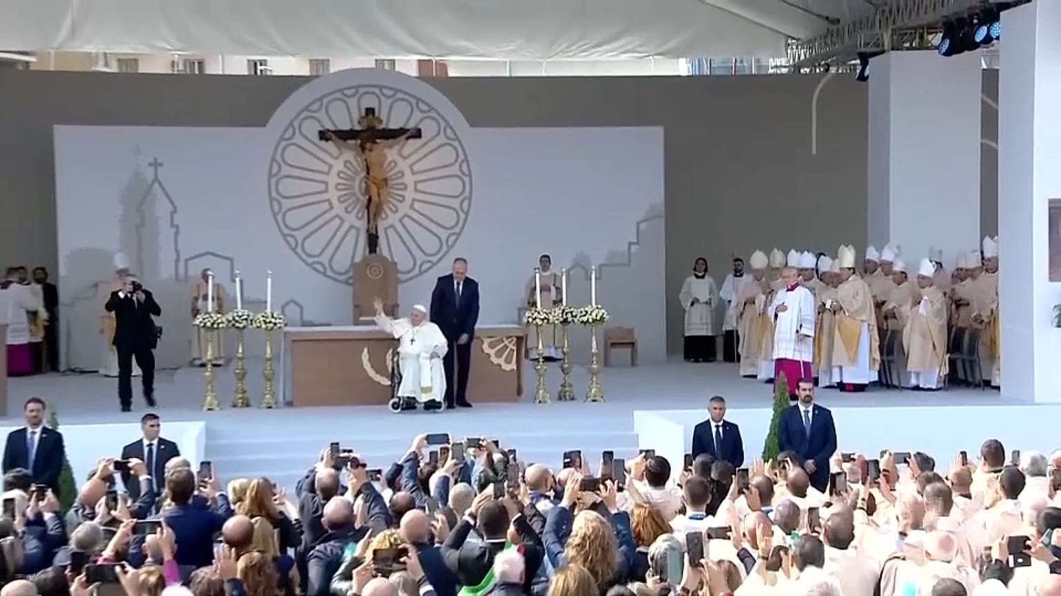 The Pope at Matera (Italy)