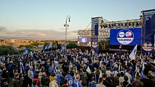 Comizio elettorale del Terzo polo