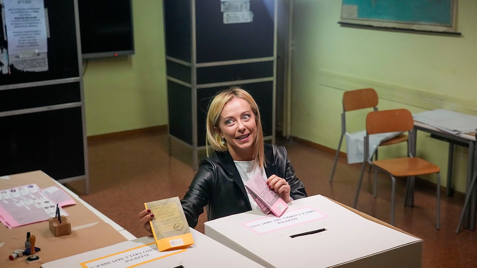 Il voto di Giorgia Meloni
