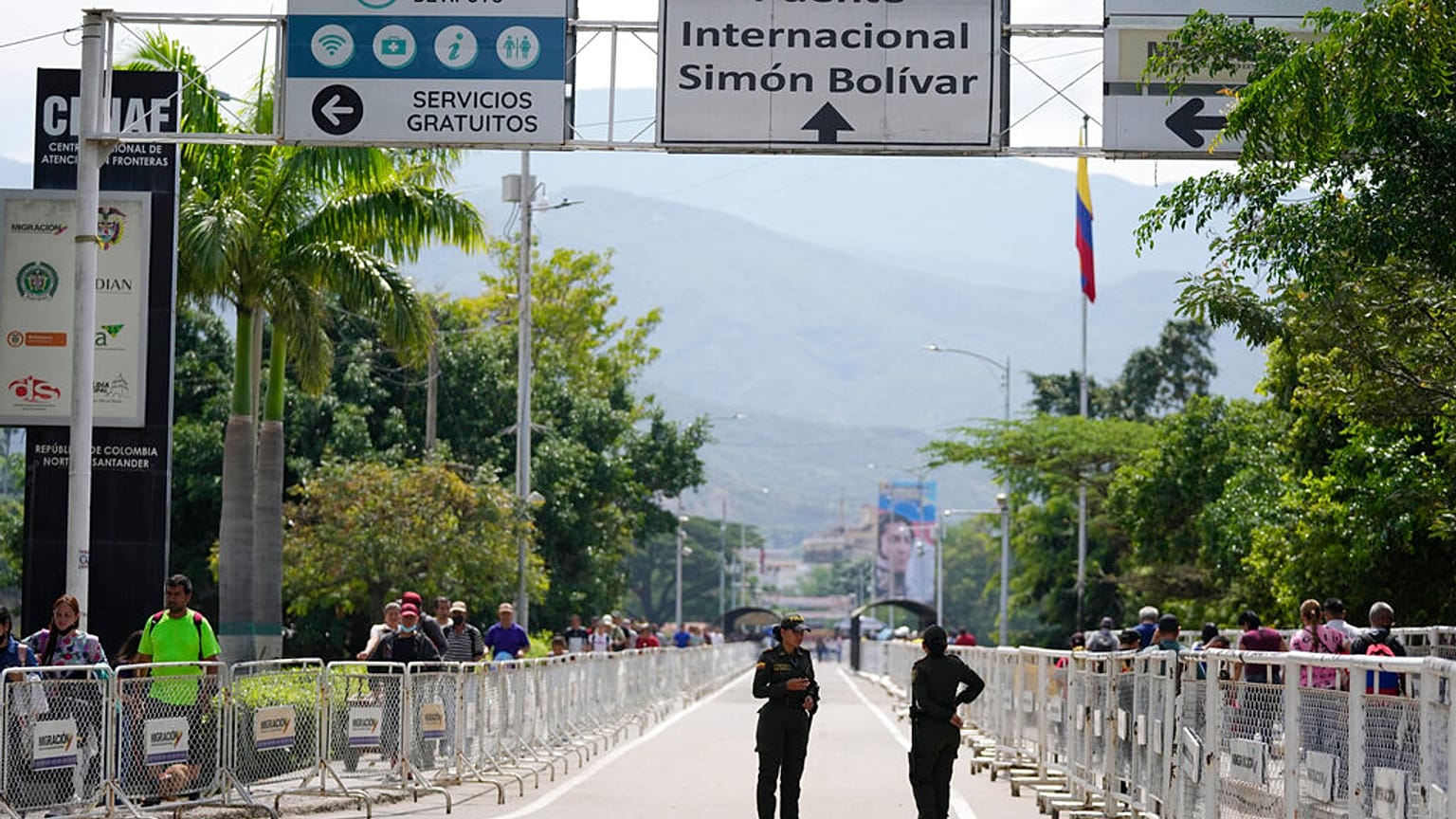 Puente internacional Simón Bolívar, principal paso fronterizo entre Colombia y Venezuela