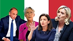 De gauche à droite, Eric Zemmour, Elisabeth Borne, Anne Hidalgo, Marine le Pen. Les leaders politiques français se sont exprimés à la suite des élections italiennes