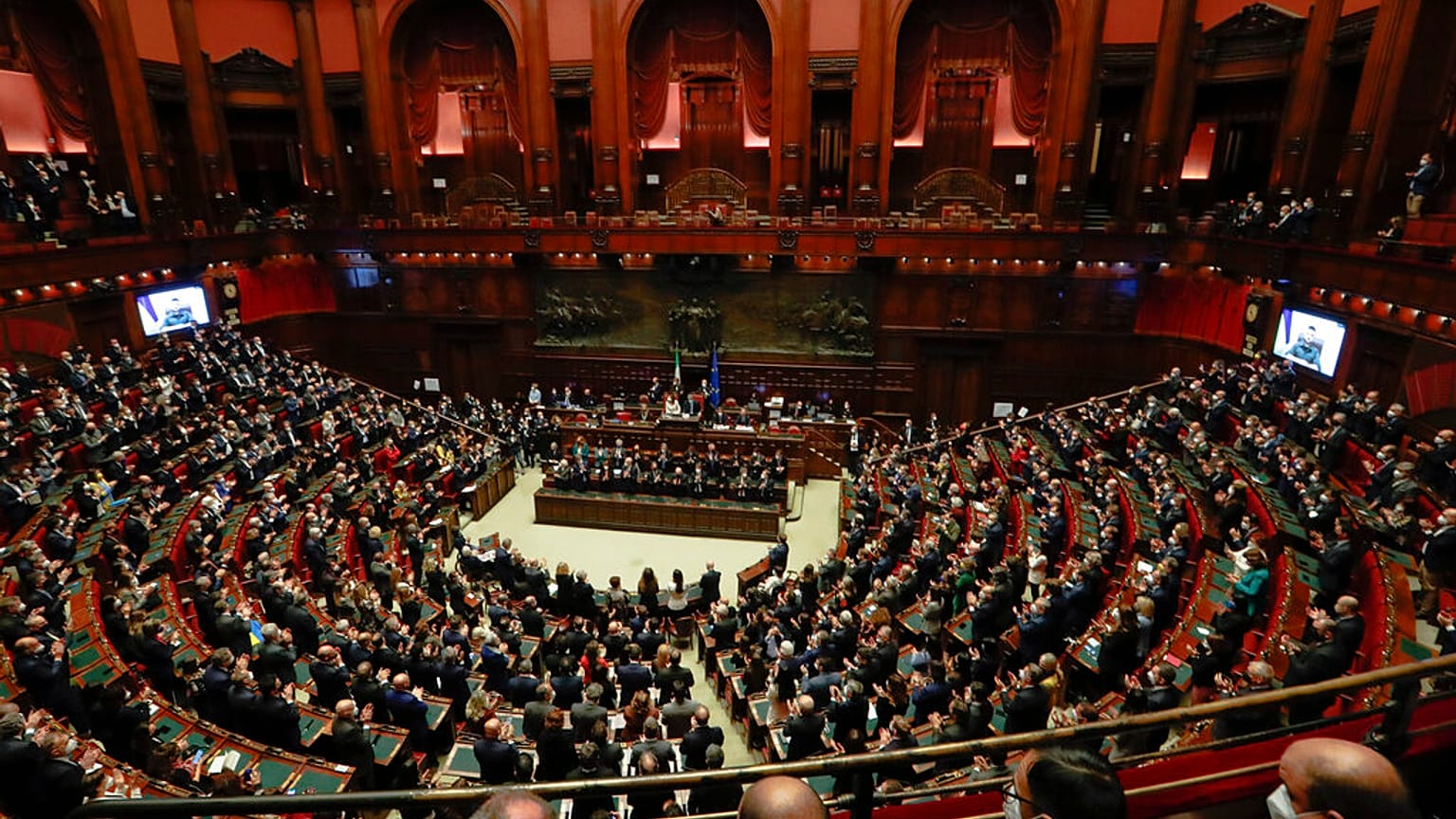 Imagen de archivo de los miembros del parlamento italiano 22/03/2022