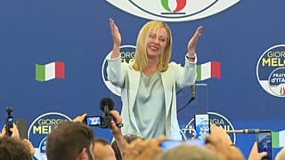 جورجيا ميلوني زعيمة حزب "فراتيلي ديتاليا" (إخوة إيطاليا).