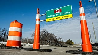 Archives : à la frontière entre les Etats-Unis et le Canada, le 08/02/2022