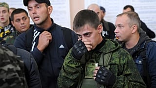 Russische Rekruten in Bataisk in der Region Rostow am Don