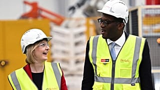British Prime Minister Liz Truss and Chancellor of the Exchequer Kwasi Kwarteng visit Berkeley Modular, in Northfleet, Kent, Britain,Friday, Sept. 23, 2022.