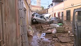 Hatalmas pusztítást végzett a vihar a murciai utcákon