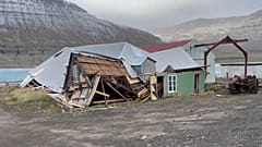 Разрушенный дом в Исландии