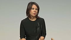 Die deutsche Außenministerin Annalena Baerbock in Potsdam