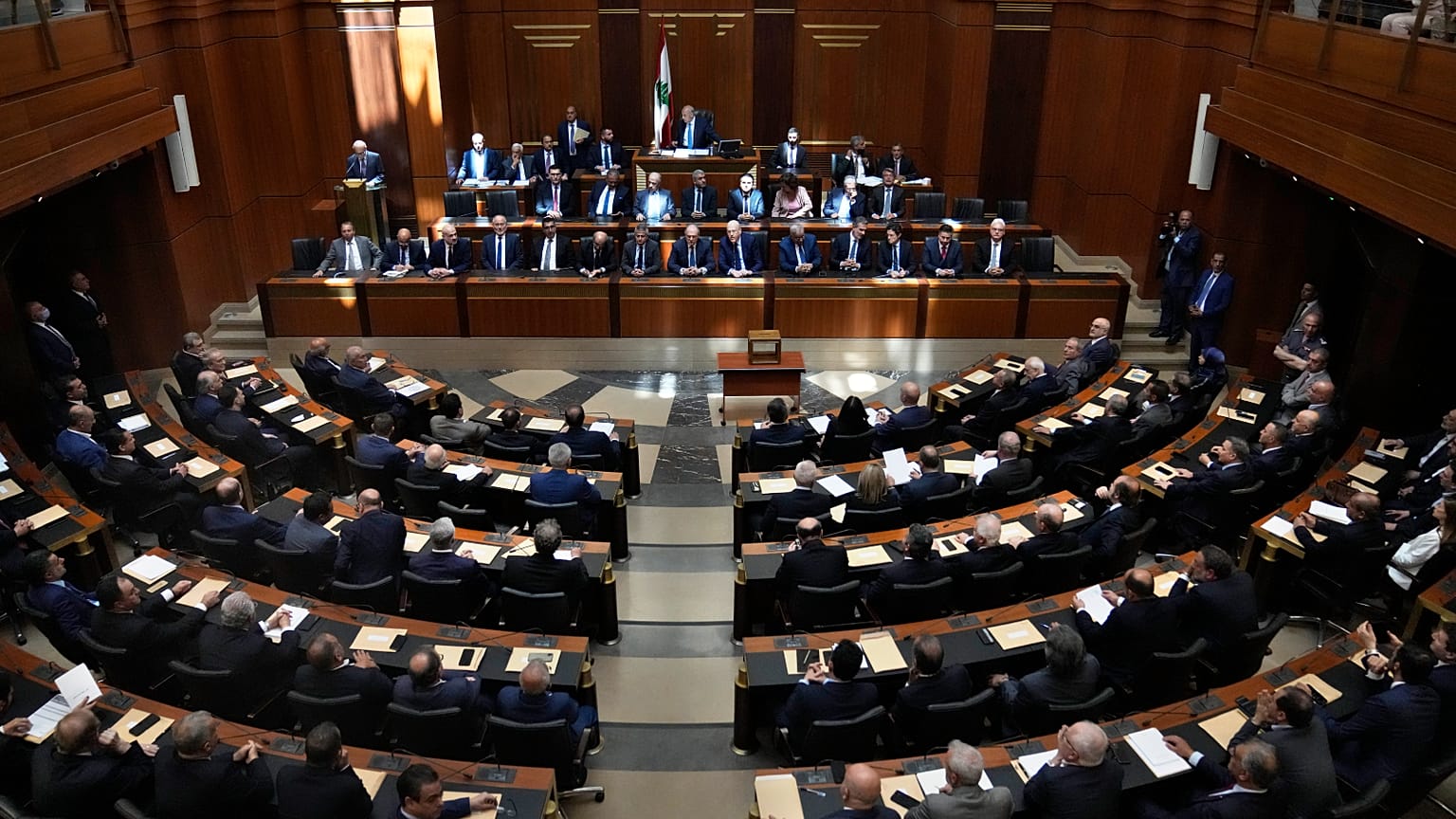 جلسة في مجلس النواب اللبناني.