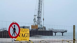 Baltık boru hattının karaya kavuştuğu batı Denimarka'daki Houstrup Strand