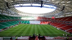 منظر عام لاستاد الثمامة خلال حفل الافتتاح الرسمي في الدوحة، قطر، الجمعة 22 أكتوبر 2021 