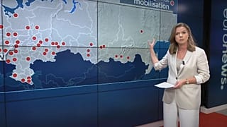 Le président russe Vladimir Poutine s'adresse à la nation à Moscou, en Russie.