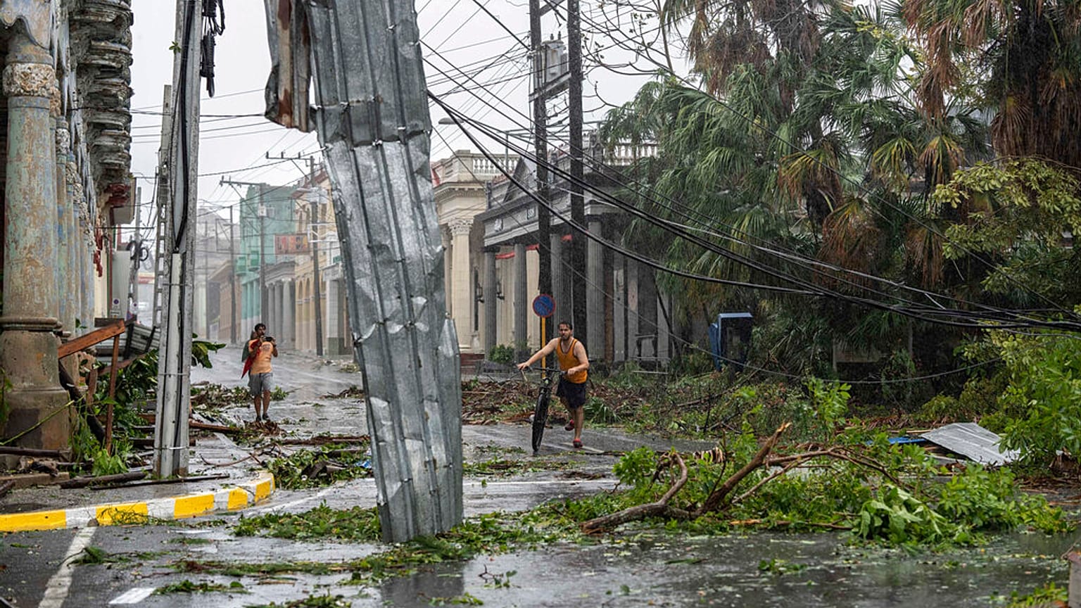 Foto de la destrucción del huracán Ian en Cuba