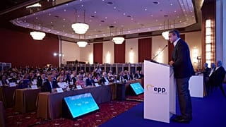  Ο πρωθυπουργός Κυριάκος Μητσοτάκης, μιλά κατά την έναρξη των EPP Group Study Days, στη Χερσόνησο Ηρακλείου