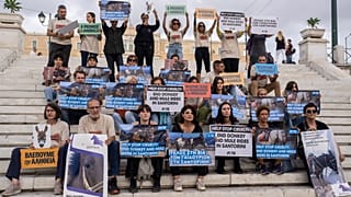Διαμαρτυρία ακτιβιστών στο Σύνταγμα