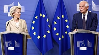 Ursula von der Leyen (à g.) et Josep Borrell (à dr.) - Bruxelles, le 28/09/2022