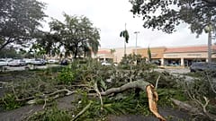 Erste Sturmschäden in Cooper City nahe Fort Lauderdale