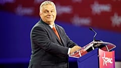 Hungarian Prime Minister Viktor Orban pauses while speaking at the Conservative Political Action Conference (CPAC) in Dallas, Thursday, 4 August 2022. 