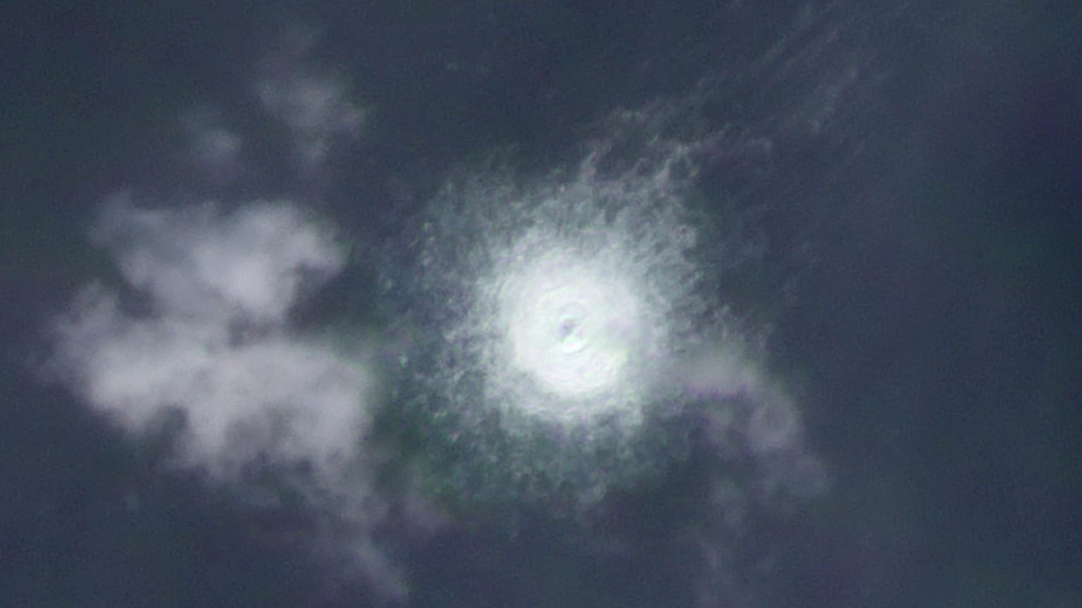 The gas leak from Nord Stream, seen near the island of Bornholm, Denmark on Sept 27, 2022